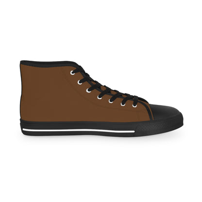 Men's Dark Brown High Top Sneakers