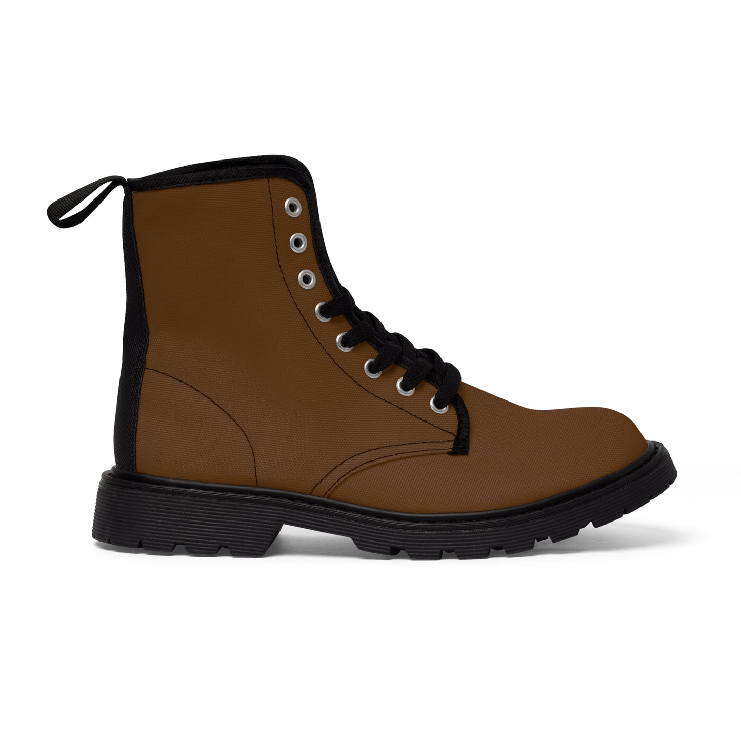 Men's Brown Canvas Boots