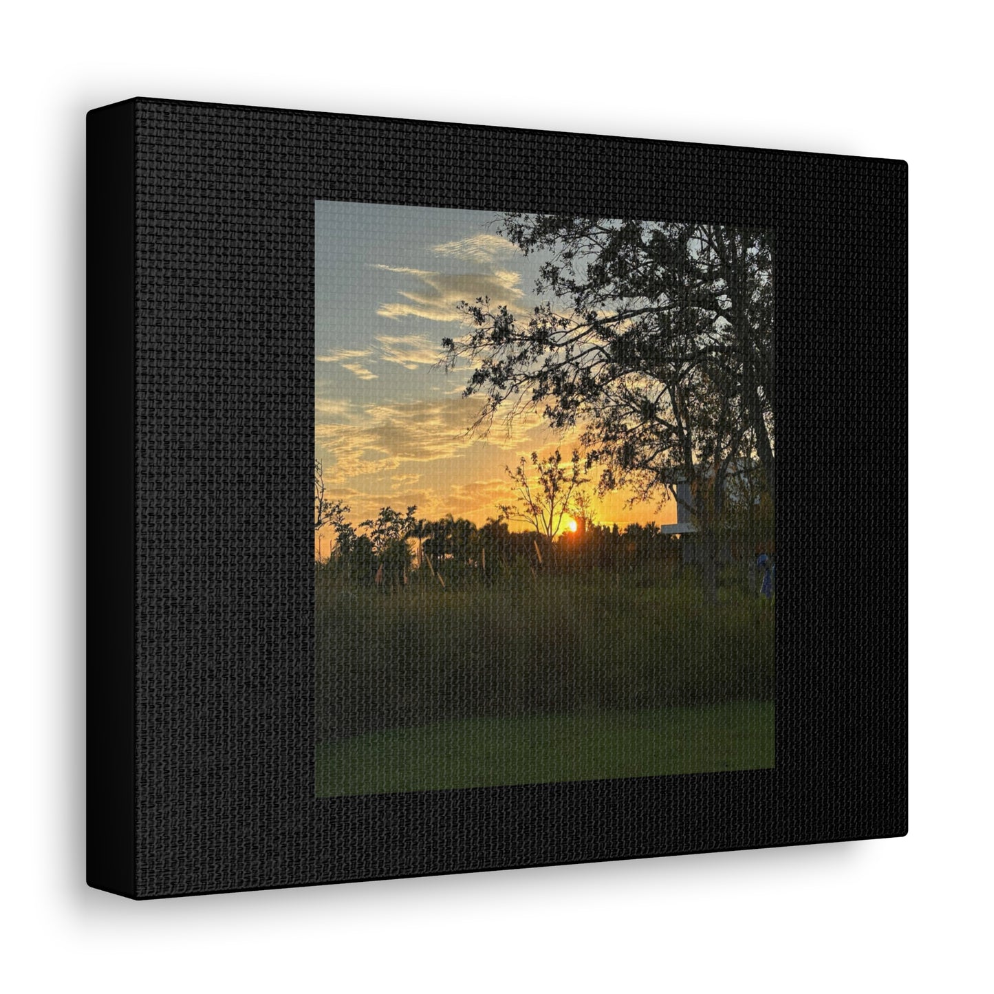 Sunset Black Canvas Gallery Wraps