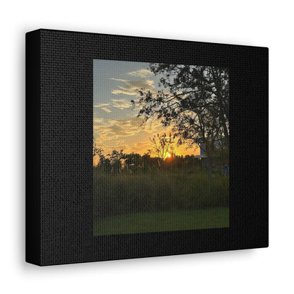 Sunset Black Canvas Gallery Wraps