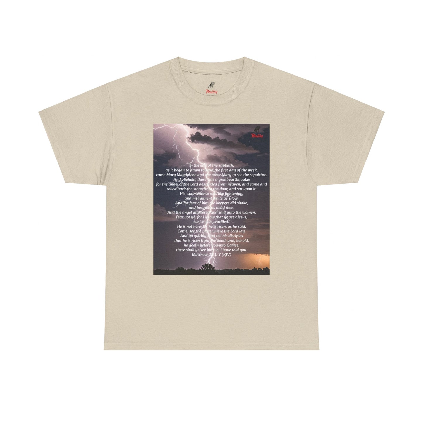 Lightning Style He is Risen Unisex Heavy Cotton Tee