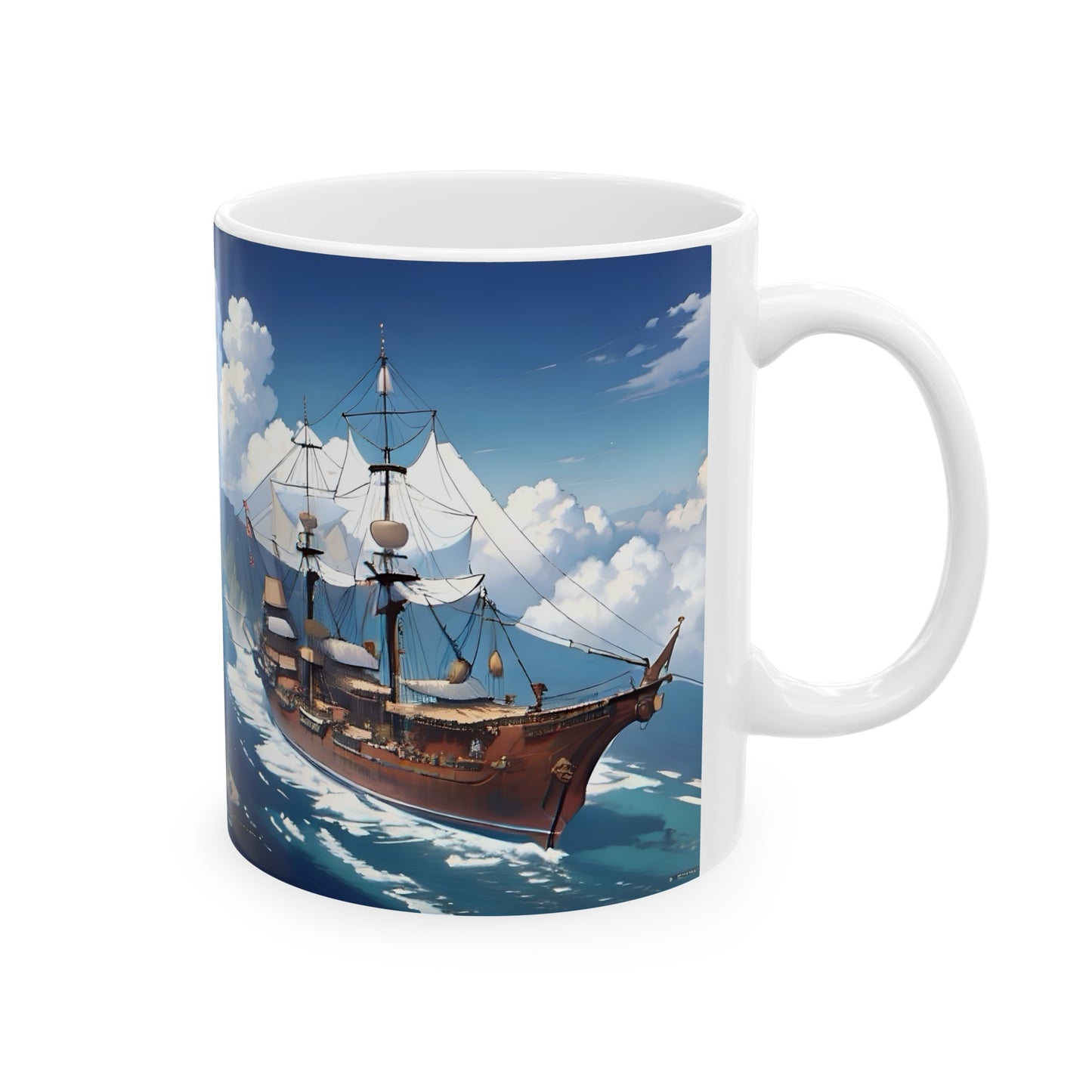 Nautical Ship Ceramic Mug, 11oz