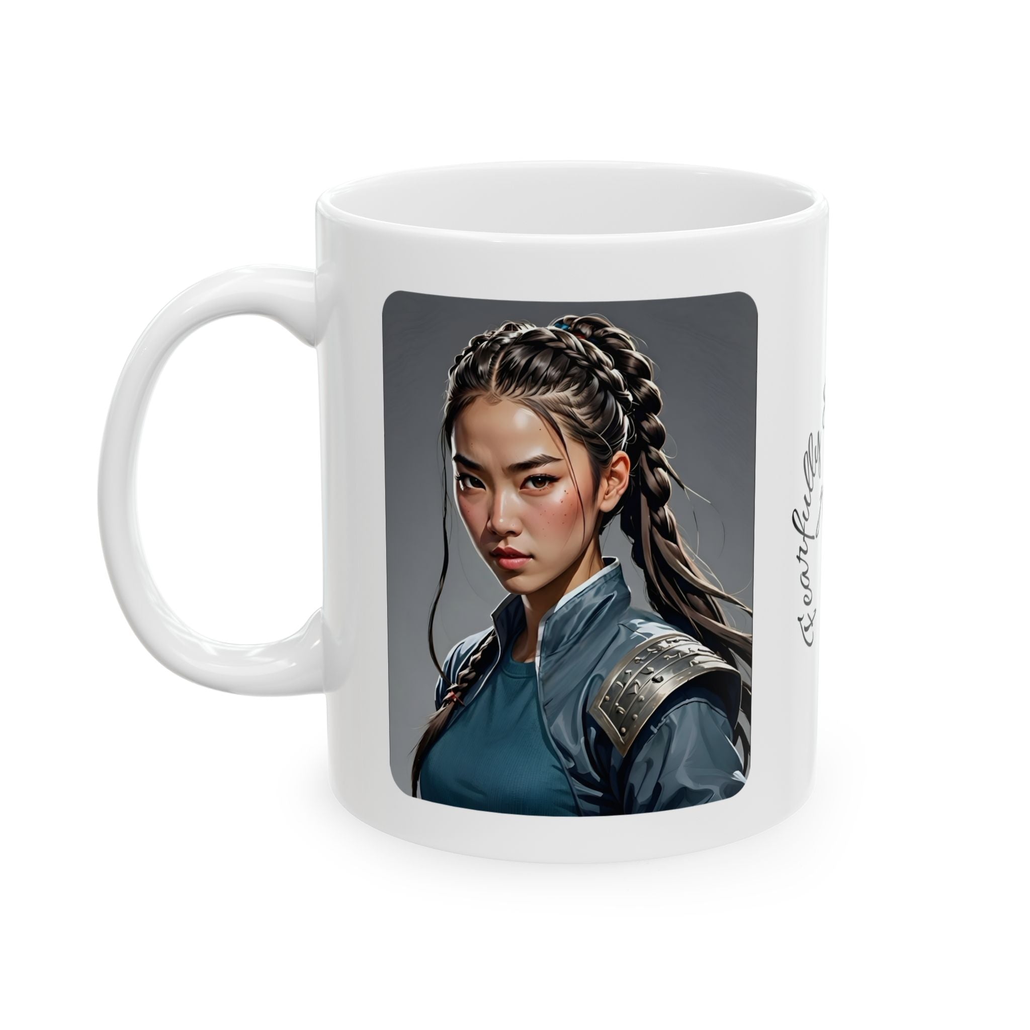 Gentle Woman of Valor #1 White Ceramic Mug - Fearfully & Wonderfully Made Tribute Cup (11oz/15oz)