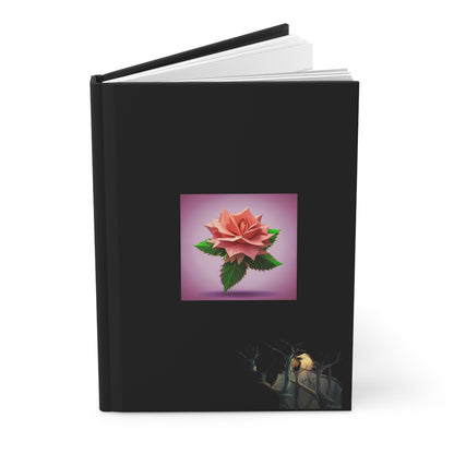 Thorn Rose Hardcover Journal Matte Black