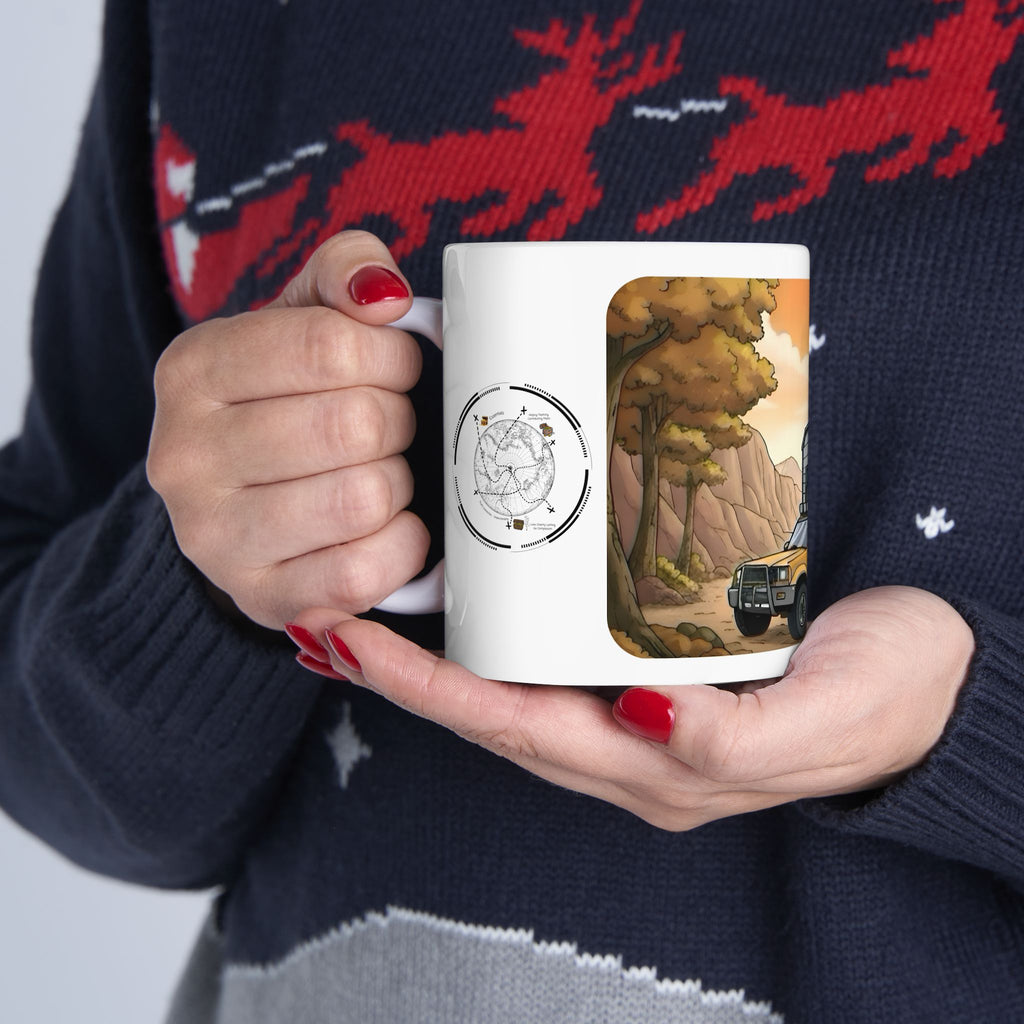 Sunshine State Pickup Trucks #3 Trailer Home White Ceramic Mug – Celebrating Companionship, Creativity & Life’s Little Wonders Cup (11oz/15oz)