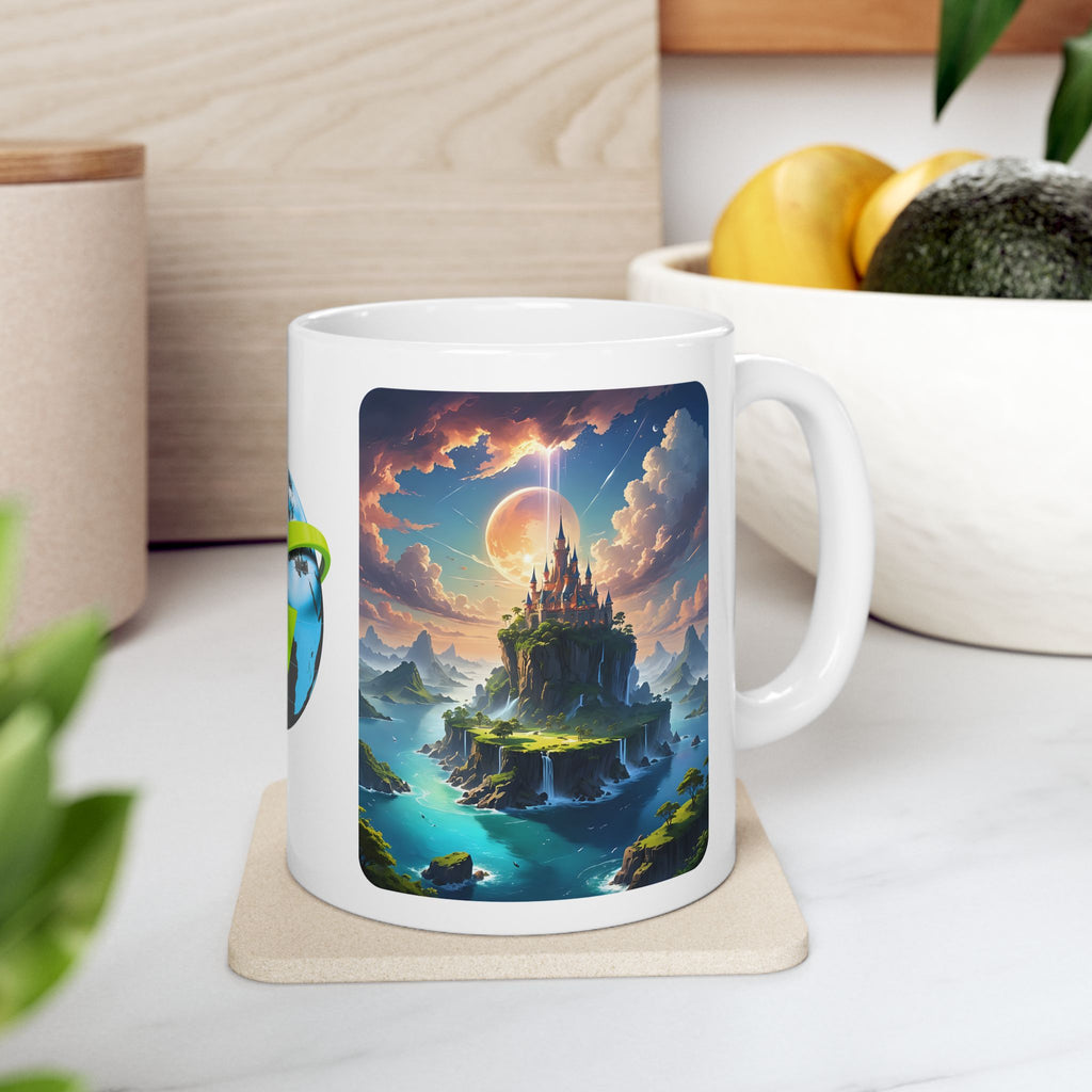 Contrast & Perspective #6 White Ceramic Mug — Time & Chance Daily Cup (11oz, 15oz)