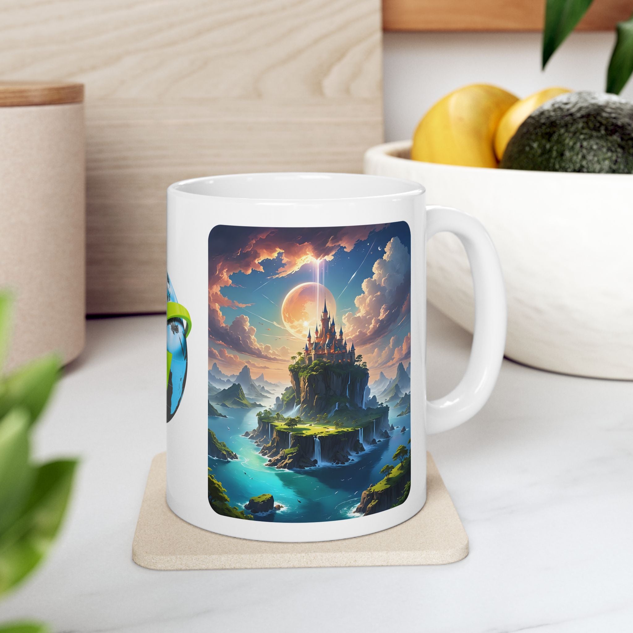 Contrast & Perspective #6 White Ceramic Mug — Time & Chance Daily Cup (11oz, 15oz)
