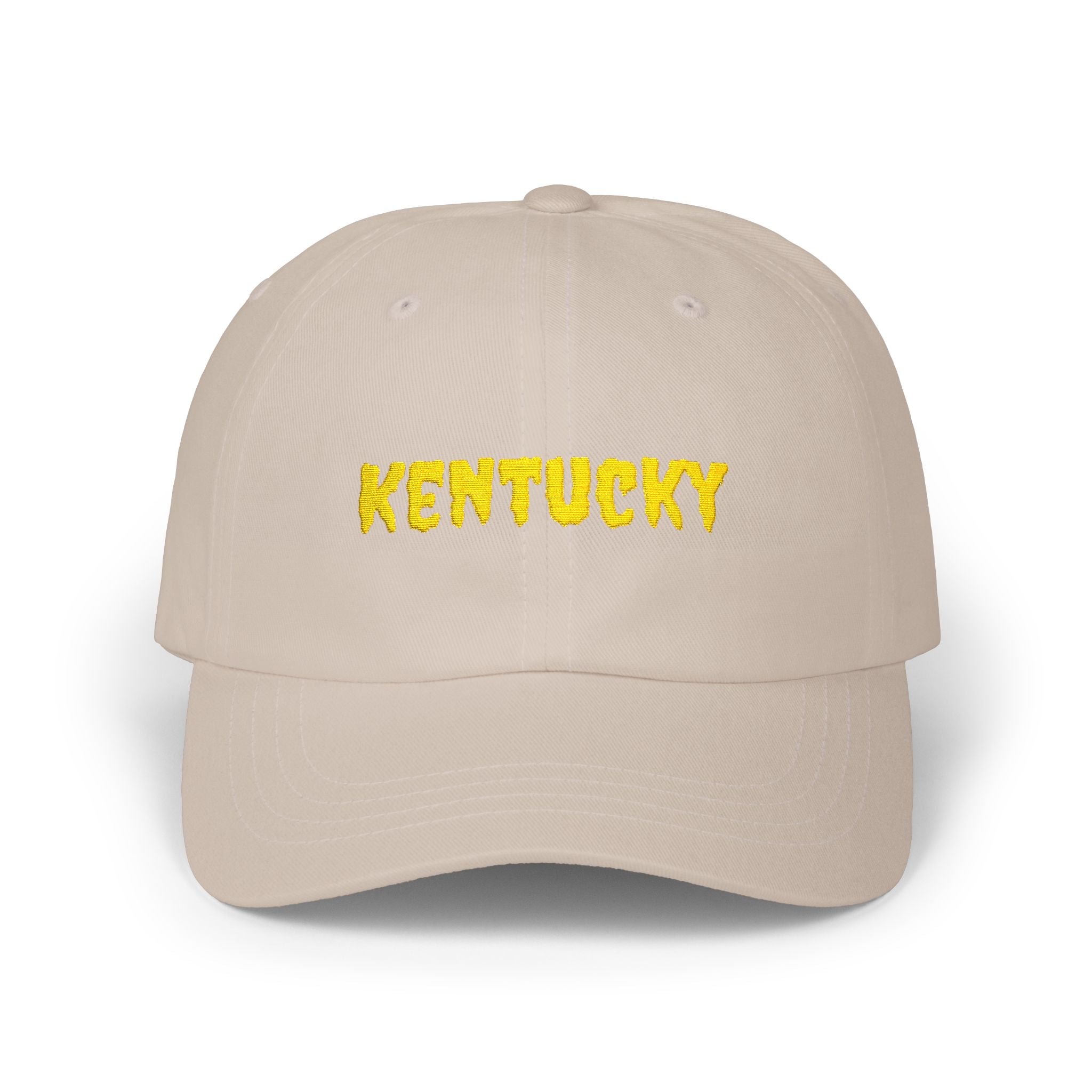 Kentucky United States of America Gold Embroidered Classic Dad Cap | KY 15th USA Baseball Hat