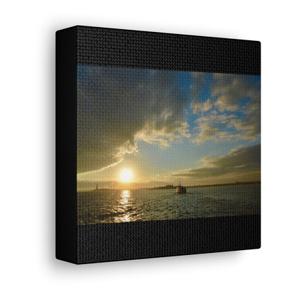 Sunset Black Canvas Gallery Wraps