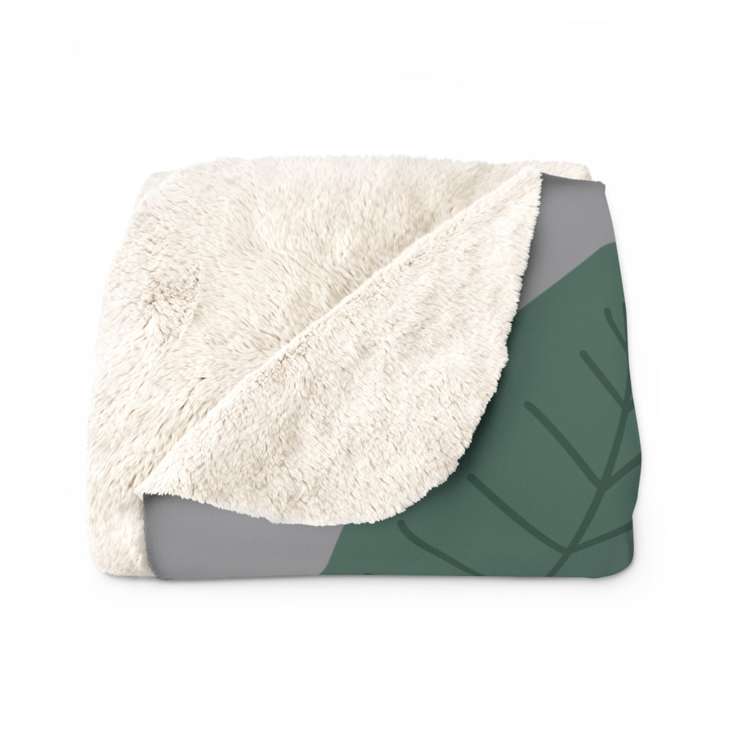 Matiby Simple Things Grey Sherpa Fleece Blanket