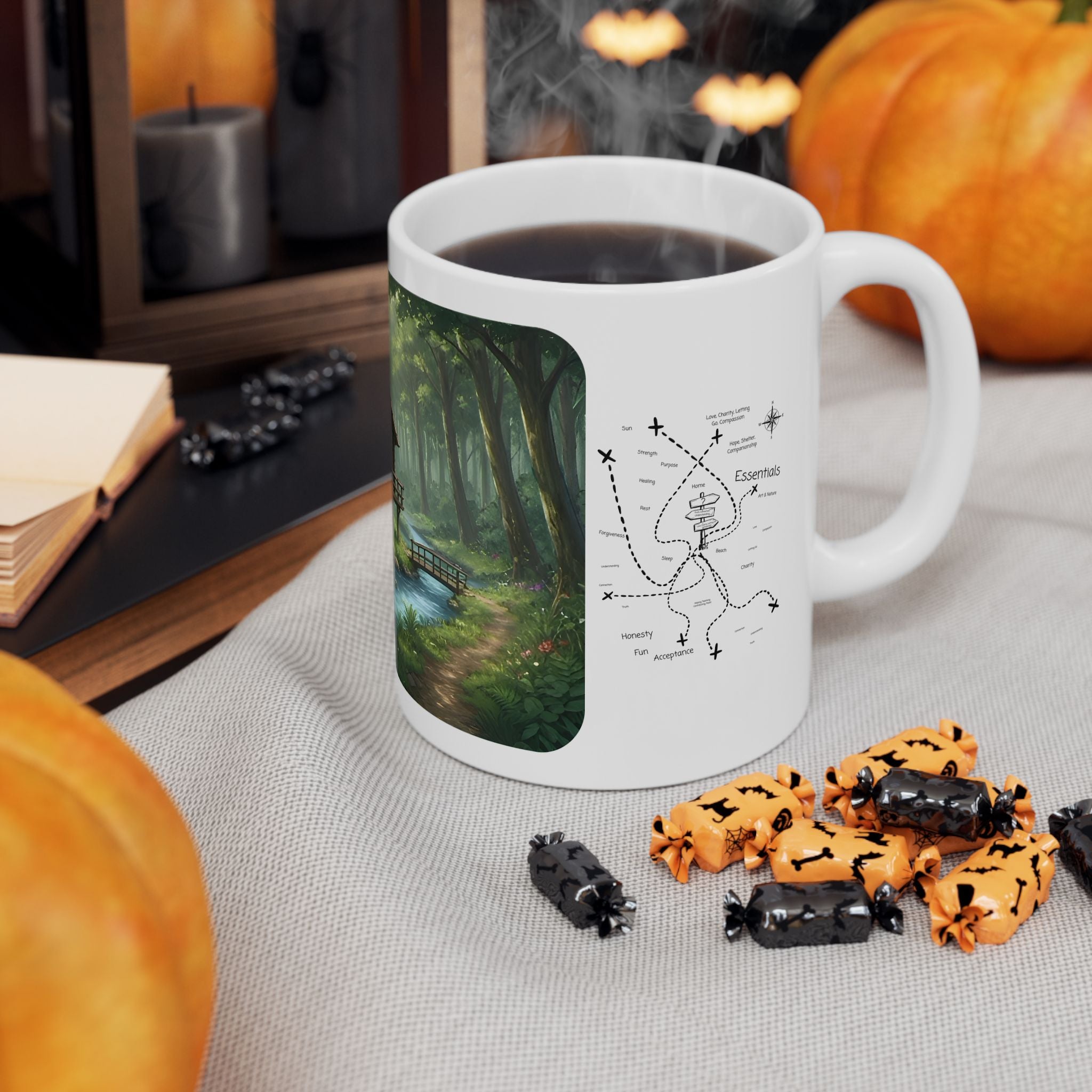 Cozy Architecture & Dreamy Landscapes #40 White Ceramic Mug – Homes Home Sweet Home Cup (11oz/15oz)