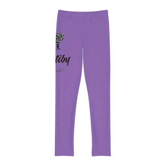 Youth Light Purple Full-Length Leggings (AOP)