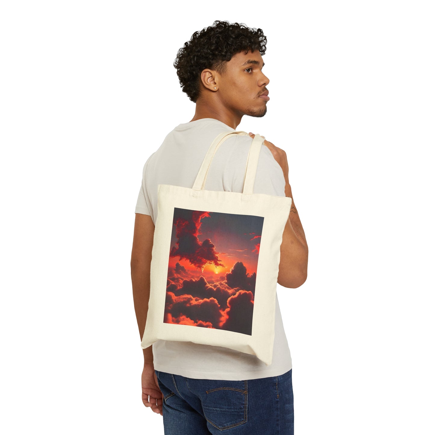 Sunrise/Sunset Cotton Canvas Tote Bag