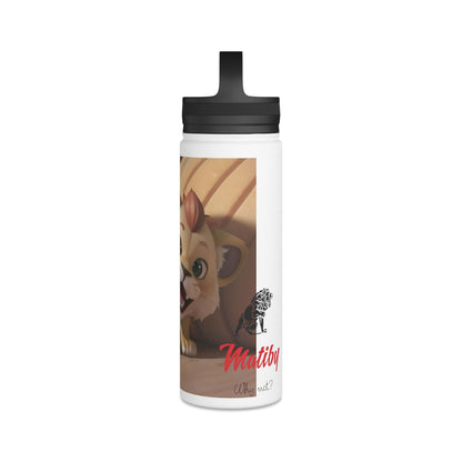 Artzy Stainless Steel Water Bottle, Handle Lid