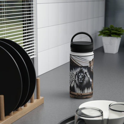 Matiby Matiffi Stainless Steel Water Bottle, Handle Lid