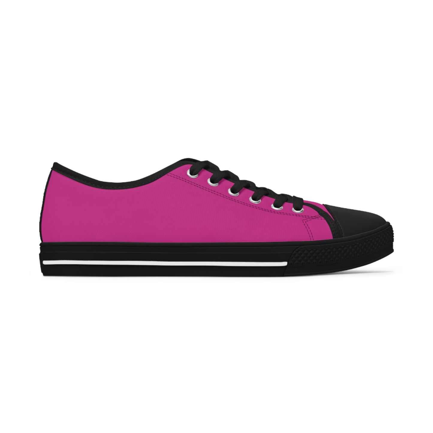 Women's Dark Pink Low Top Sneakers