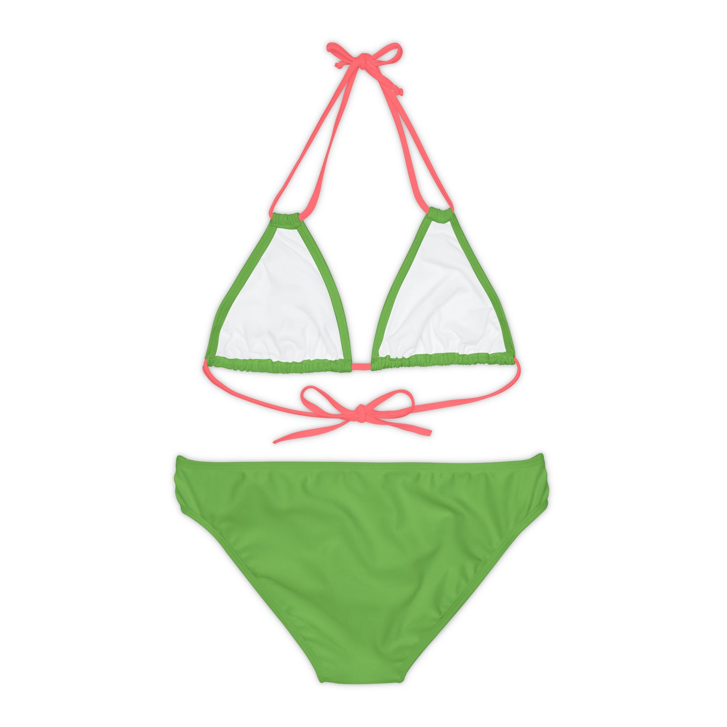 Green Strappy Bikini Set (AOP)