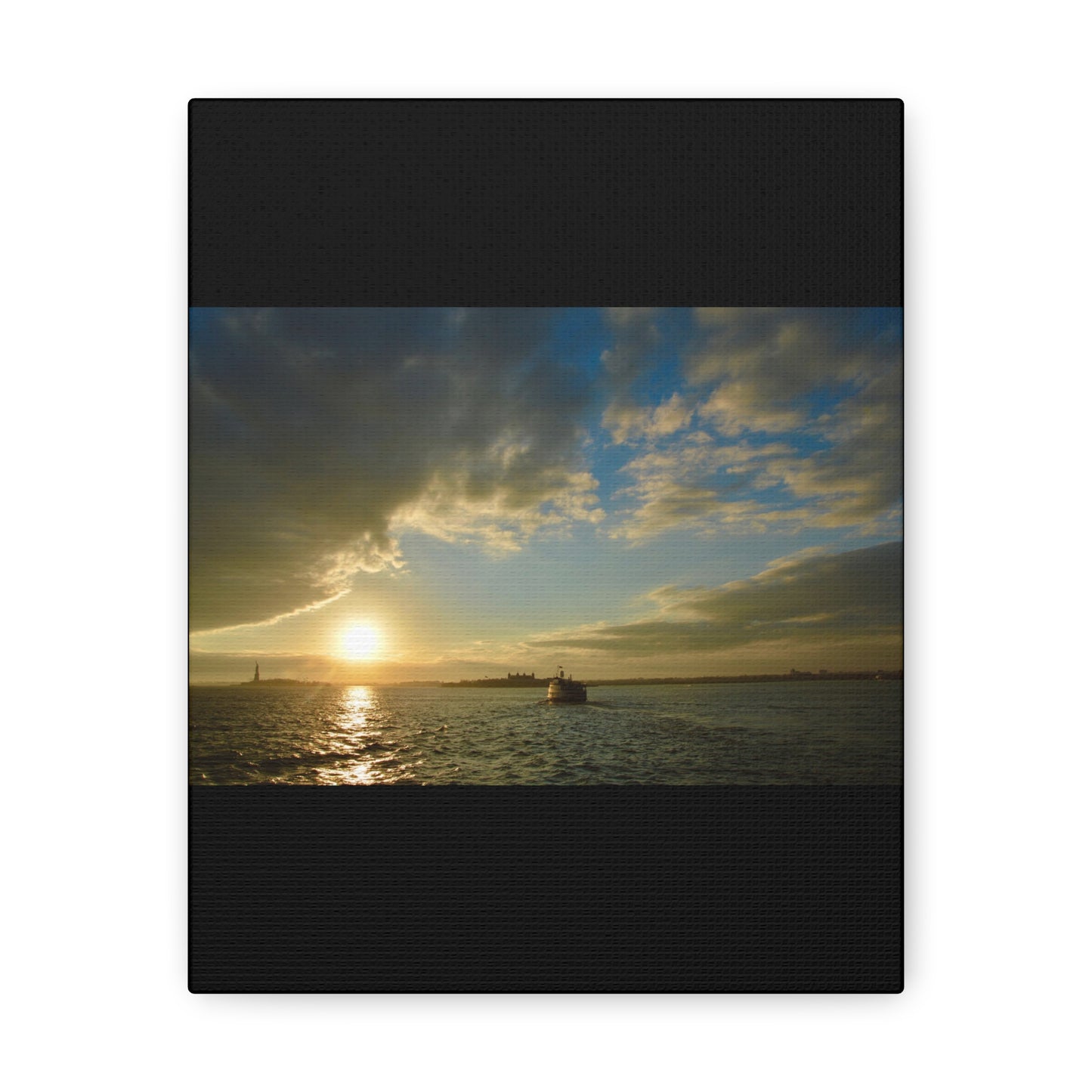 Sunset Black Canvas Gallery Wraps