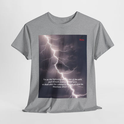 Lightning Style East West Unisex Heavy Cotton Tee