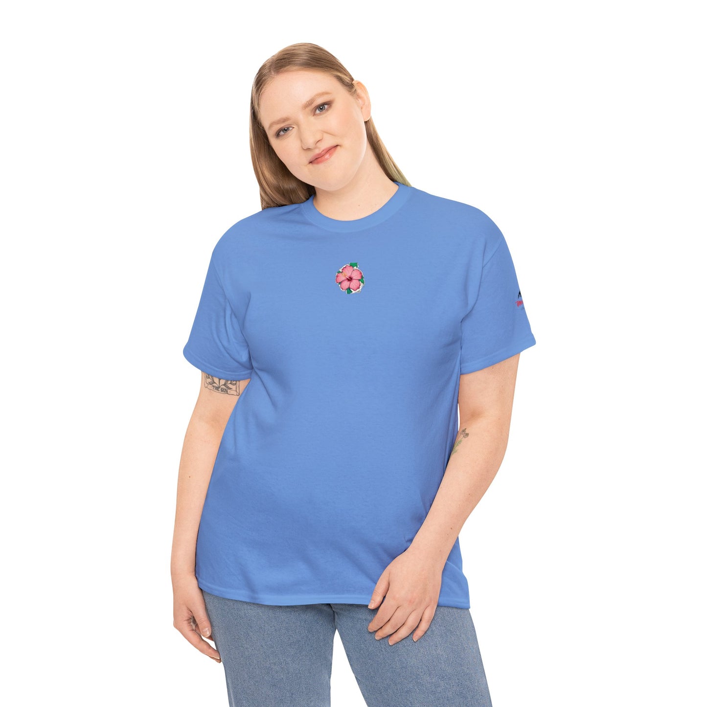 Turtle Flower Unisex Heavy Cotton Tee