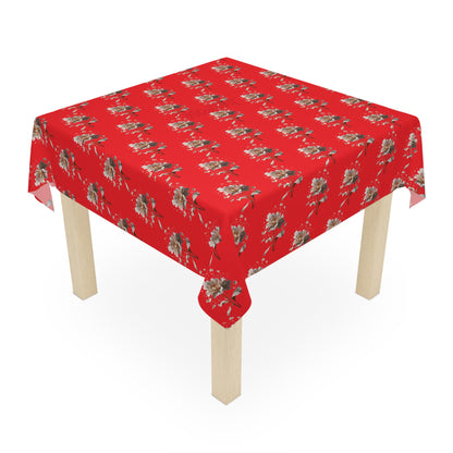 Matiby Red FlowerTablecloth