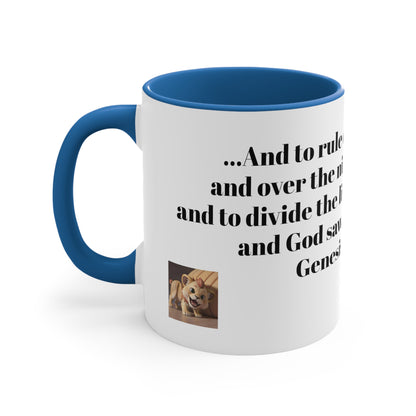 Bible Speaks Gen 1:18 Accent Mug, 11oz