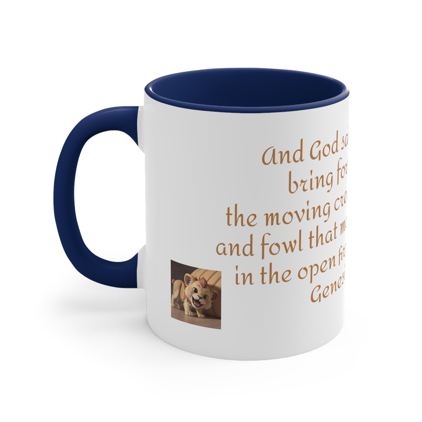 Bible Speaks Gen 1:20 Accent Mug, 11oz