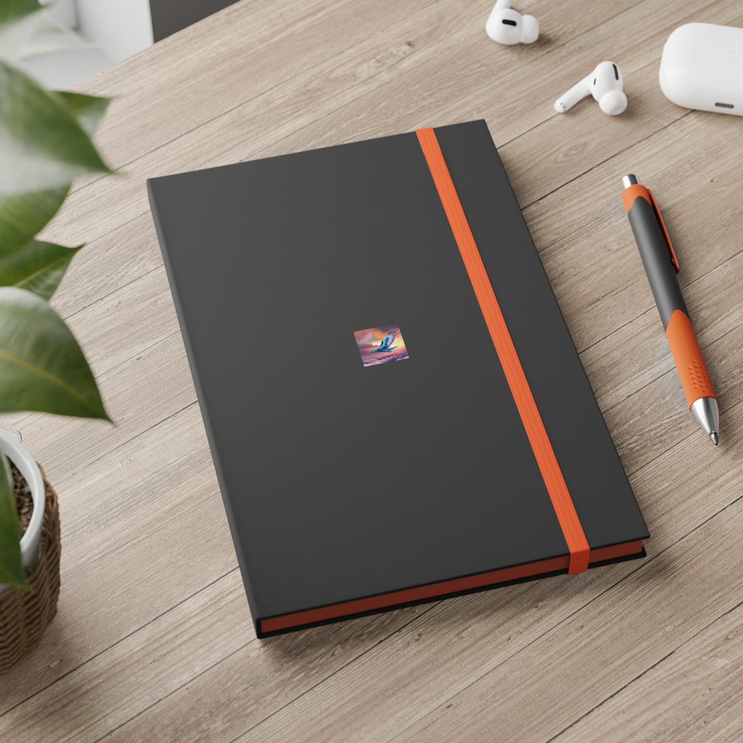 Bird Color Contrast Notebook - Ruled