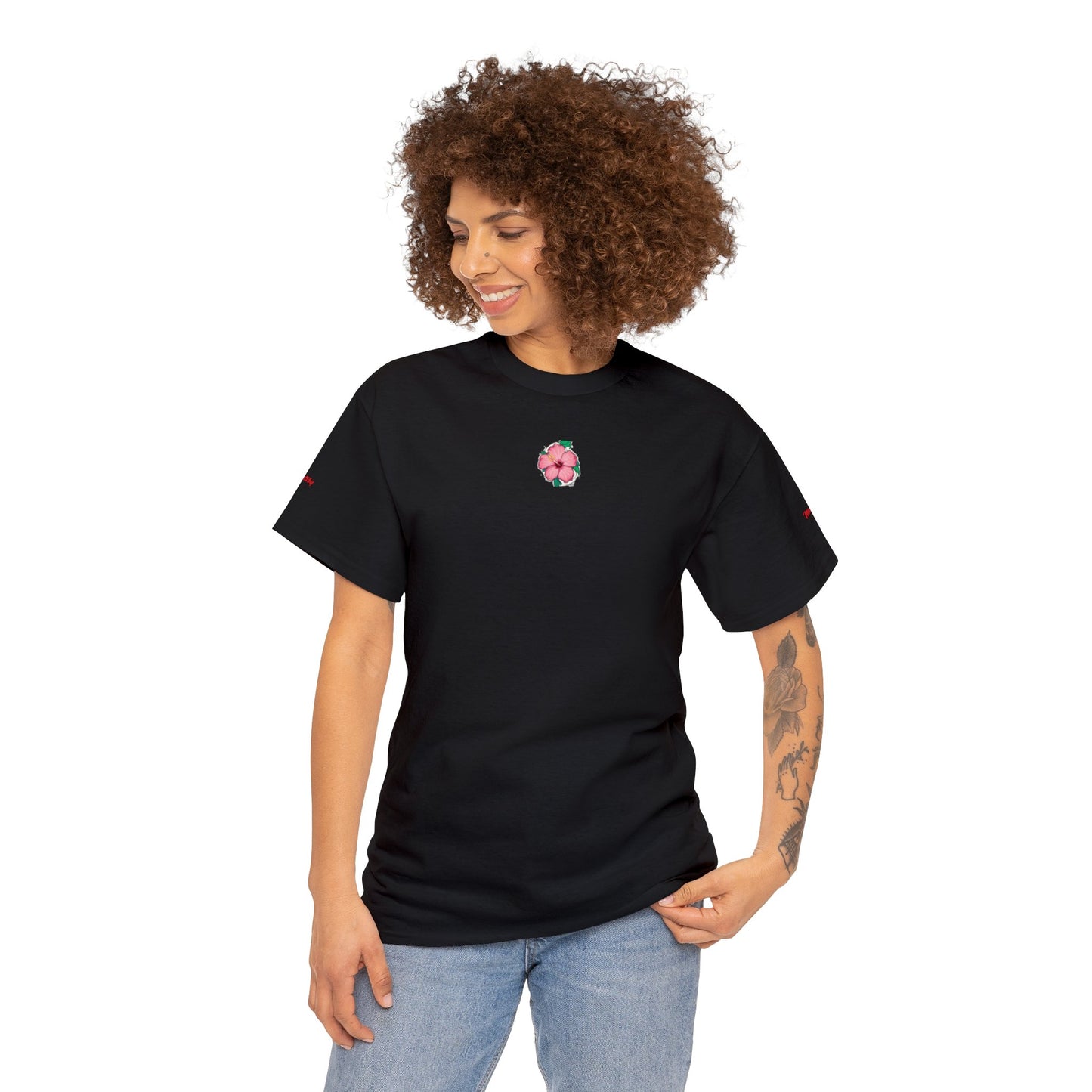 Turtle Flower Unisex Heavy Cotton Tee