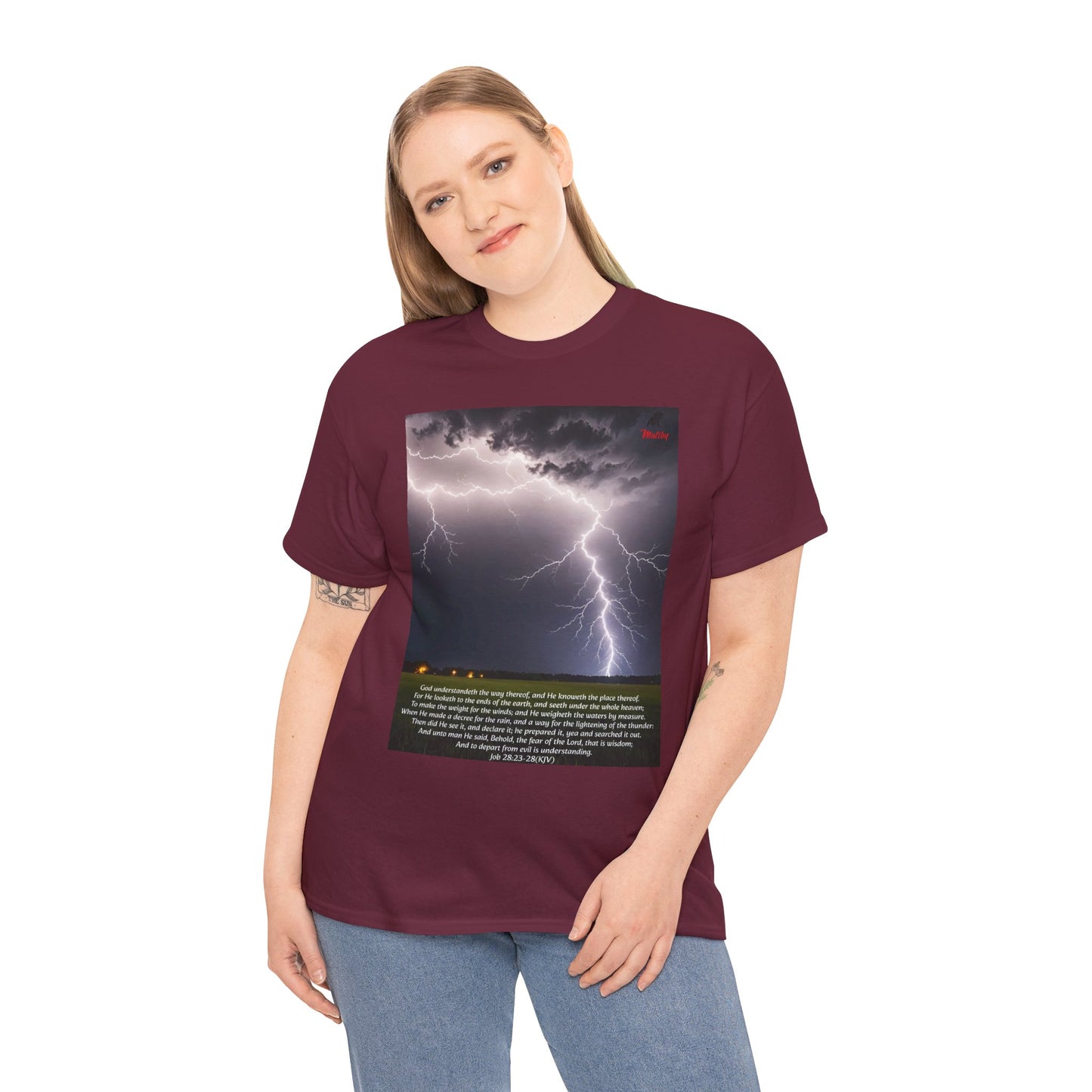 Lightning Style Fear of the Lord Unisex Heavy Cotton Tee