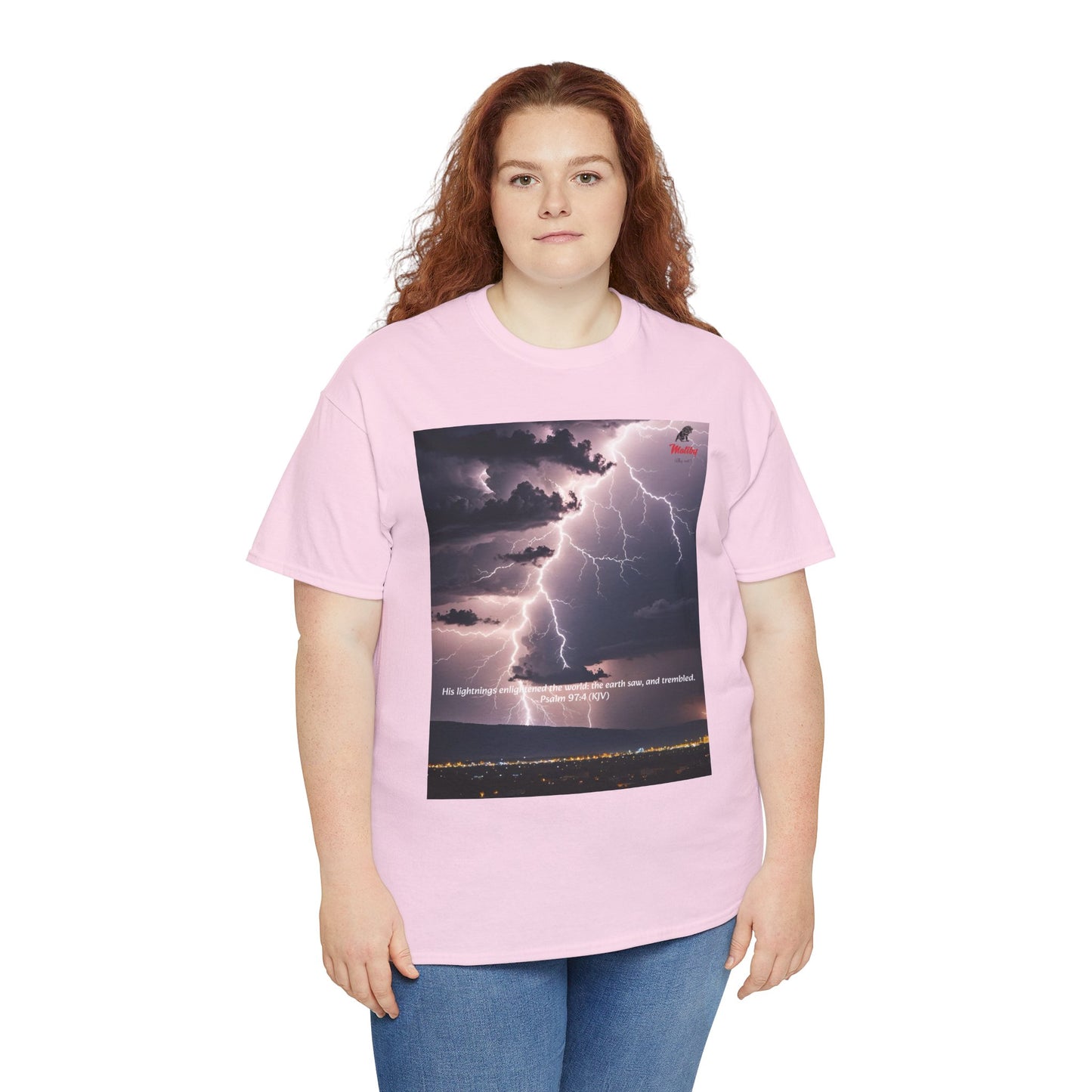 Lightning Style Earth Trembled Unisex Heavy Cotton Tee