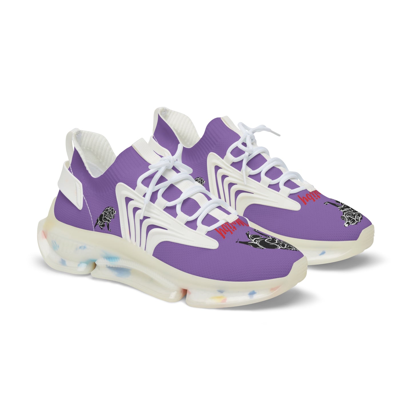 Men's Light Purple Mesh Sneakers