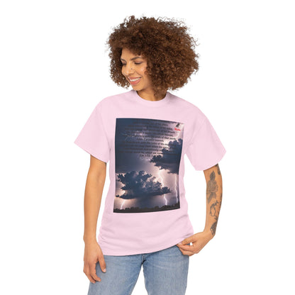 Lightning Style Heart Tremble Unisex Heavy Cotton Tee