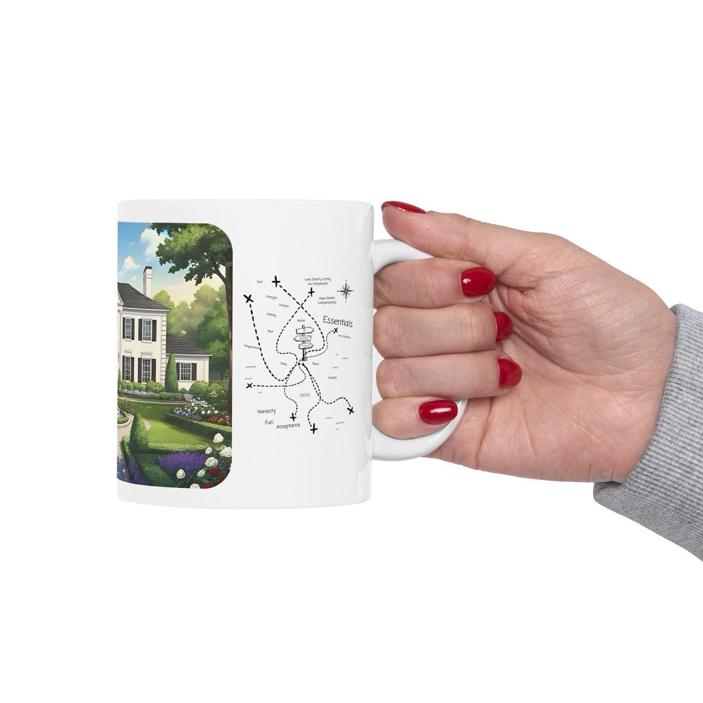 Cozy Architecture & Dreamy Landscapes #48 White Ceramic Mug – Homes Home Sweet Home Cup (11oz/15oz)
