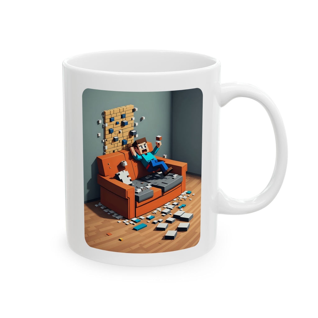 Voxel Expresso White Ceramic Mug —The Aftermath Tea Mug (11oz, 15oz)