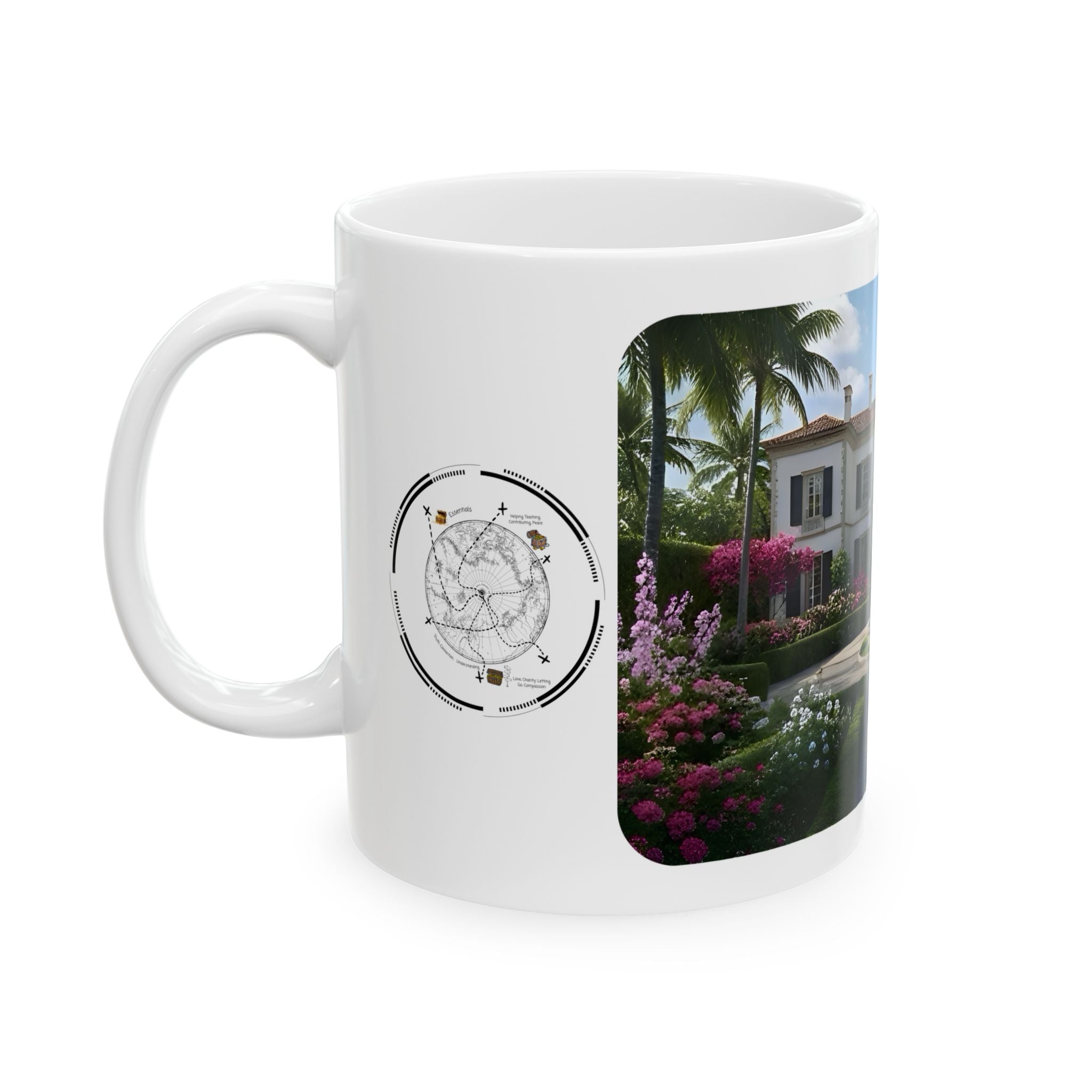 Cozy Architecture & Dreamy Landscapes #27 White Ceramic Mug – Homes Home Sweet Home Cup (11oz/15oz)