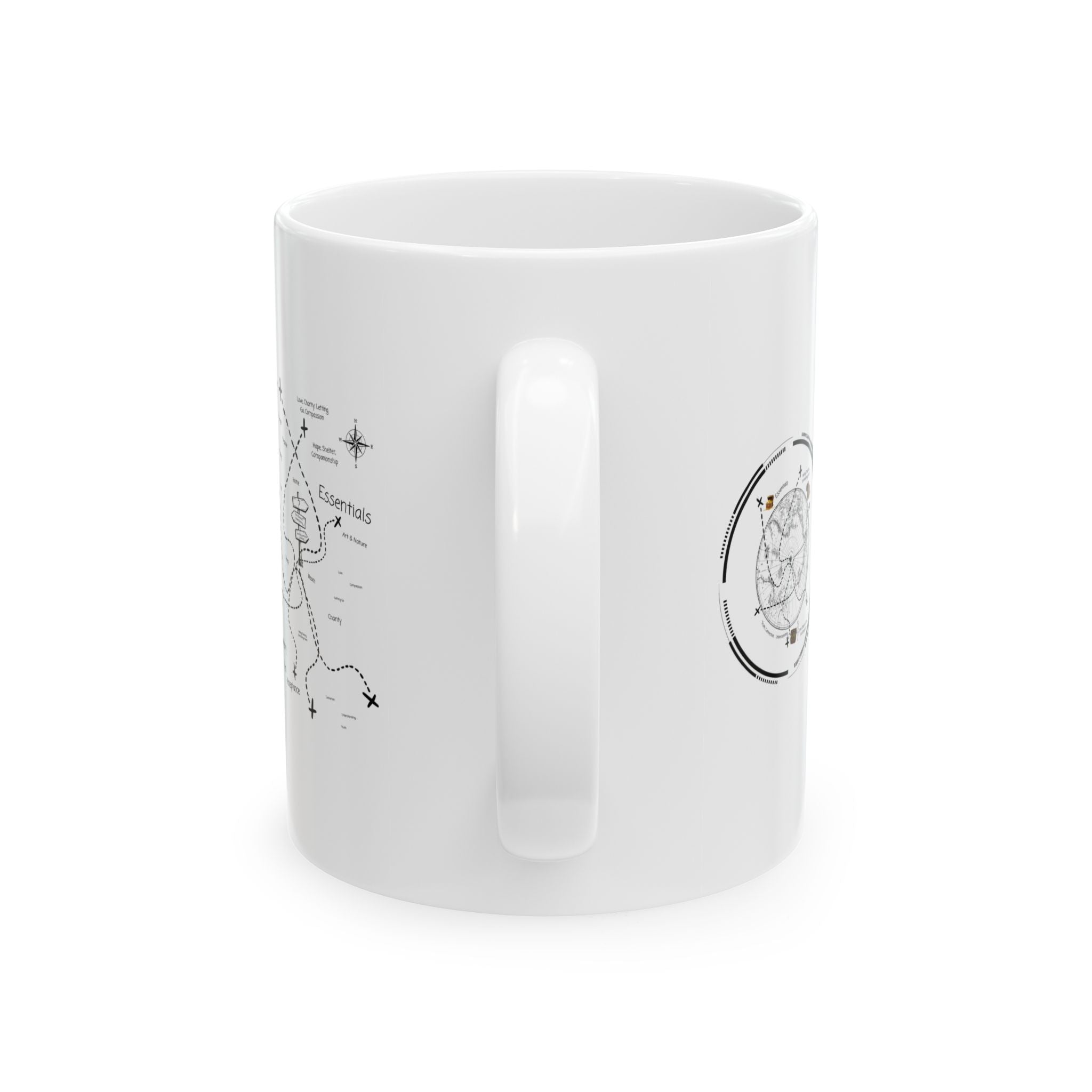 Cozy Architecture & Dreamy Landscapes #18 White Ceramic Mug – Homes Home Sweet Home Cup (11oz/15oz)