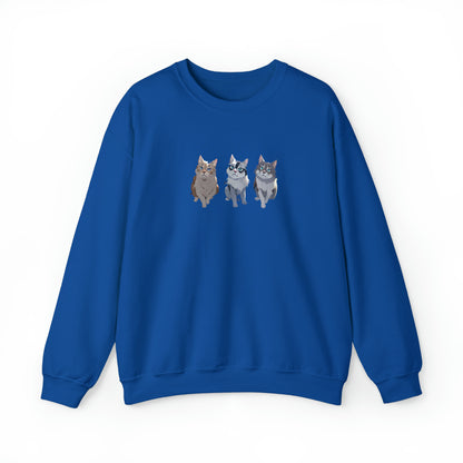 Matiby Cats Unisex Heavy Blend™ Crewneck Sweatshirt