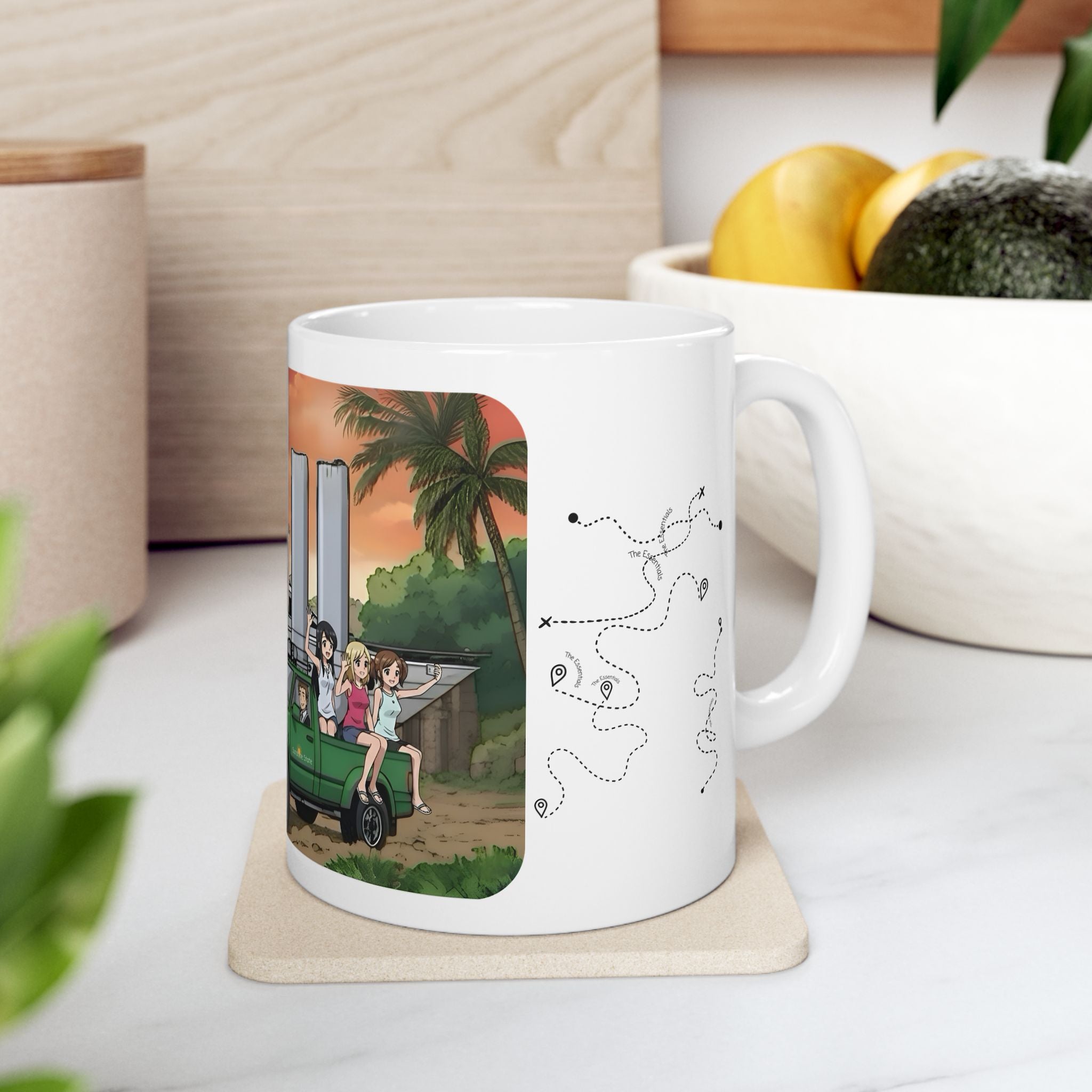 Sunshine State Pickup Trucks #6 Yacht Hauler White Ceramic Mug – Celebrating Companionship, Creativity & Life’s Little Wonders Cup (11oz/15oz)