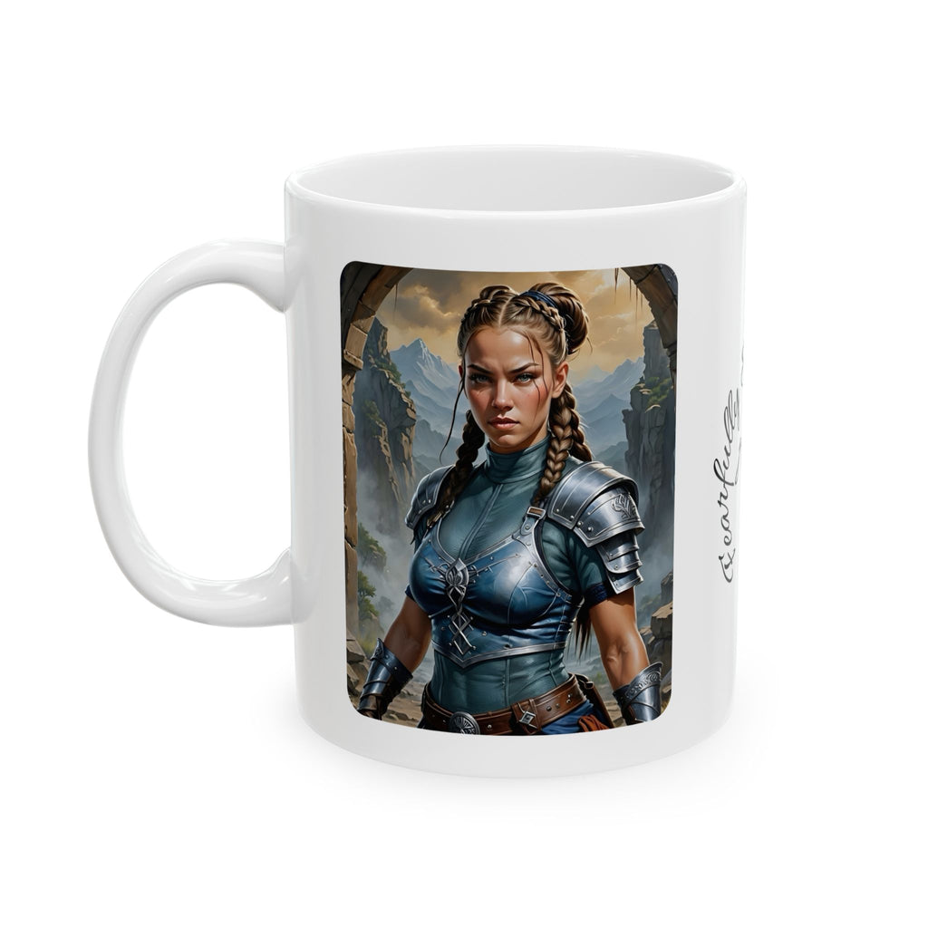 Gentle Woman of Valor #13 White Ceramic Mug - Fearfully & Wonderfully Made Tribute Cup (11oz/15oz)