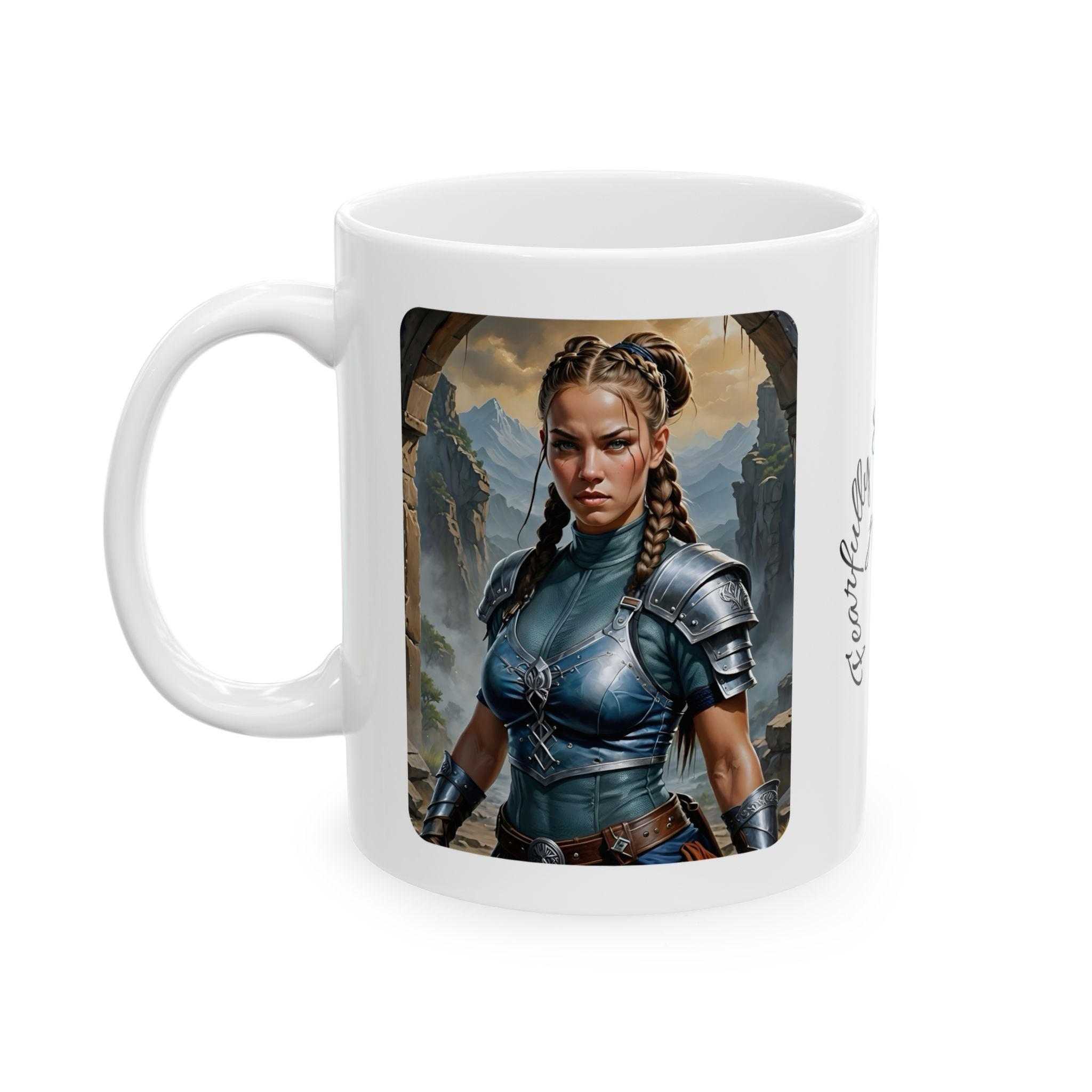 Gentle Woman of Valor #13 White Ceramic Mug - Fearfully & Wonderfully Made Tribute Cup (11oz/15oz)