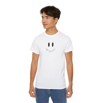 "Be Happy" Smiley Face Unisex Ultra Cotton Tee