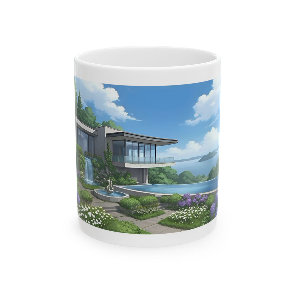 Cozy Architecture & Dreamy Landscapes #36 White Ceramic Mug – Homes Home Sweet Home Cup (11oz/15oz)