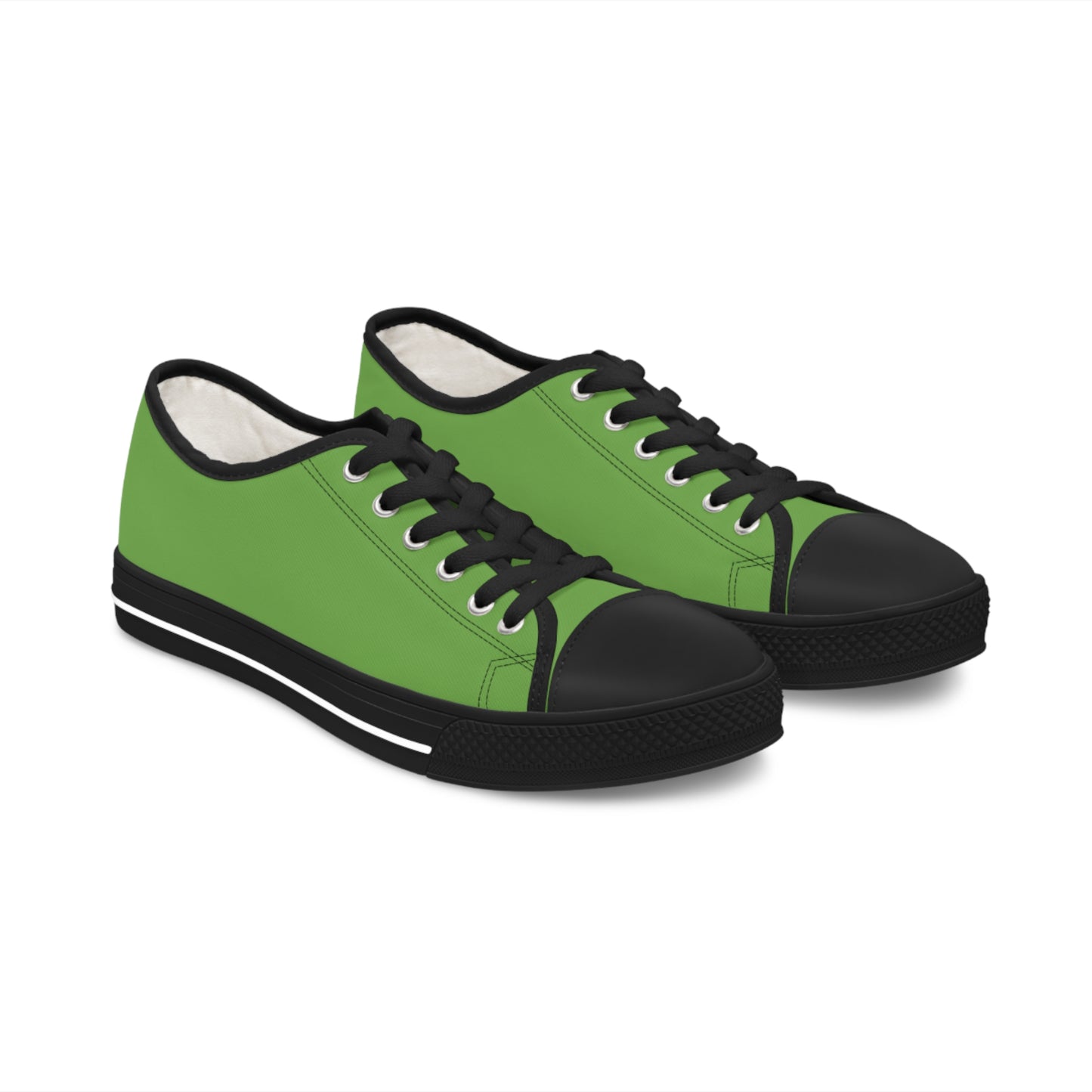 Women's Green Low Top Sneakers