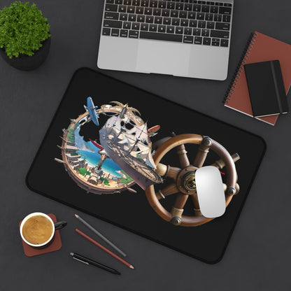 Nautical Desk Mat, Black