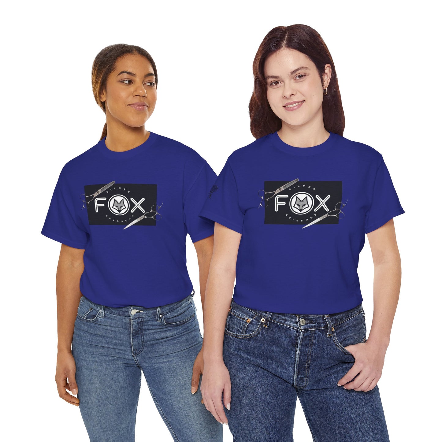 Silver Fox Scissors Unisex Heavy Cotton Tee