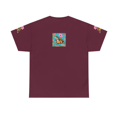 Turtle Flower Unisex Heavy Cotton Tee