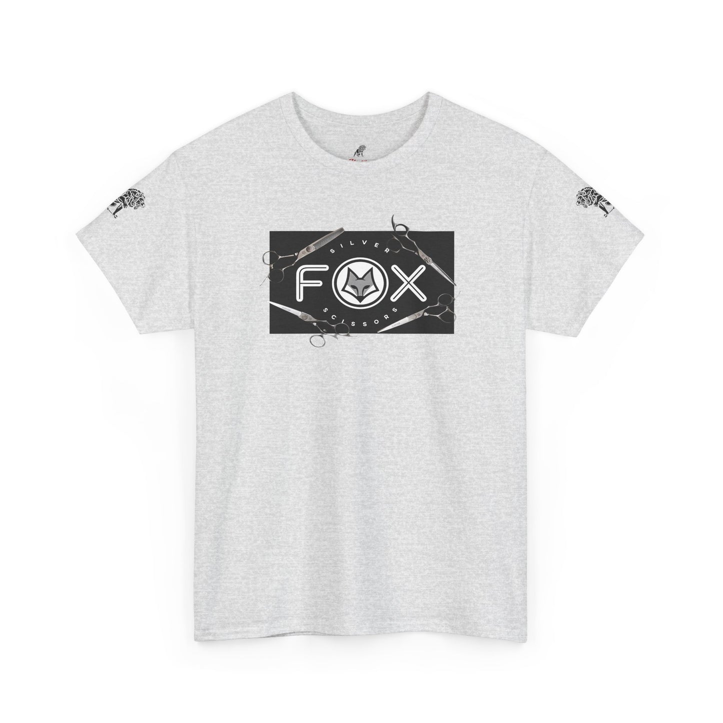 Silver Fox Scissors Unisex Heavy Cotton Tee