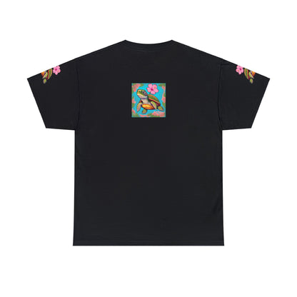 Turtle Flower Unisex Heavy Cotton Tee