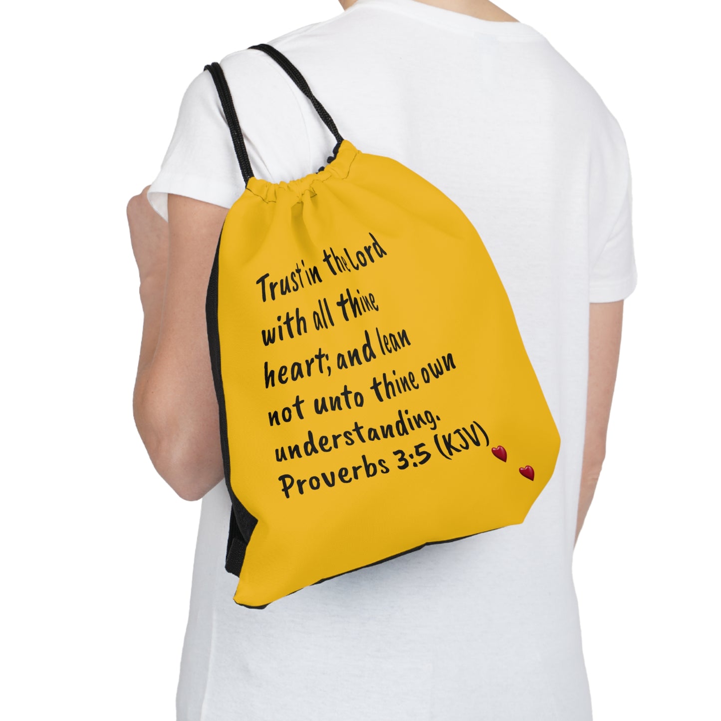 Bible Speaks Outdoor Drawstring Yellow